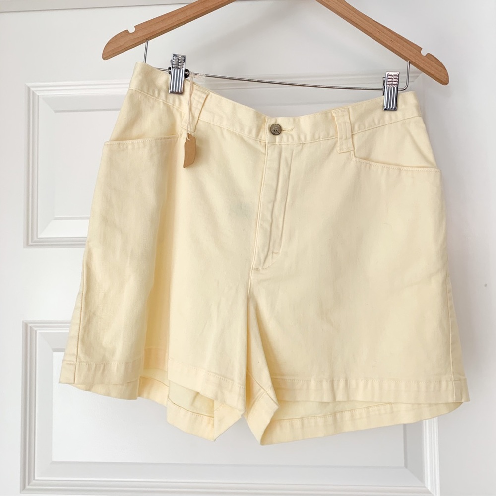 Vintage Lee Yellow High Waisted Shorts 12